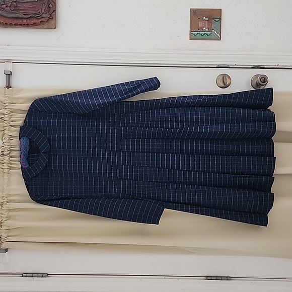 MicCostumes Orphan Esther Girl Cosplay Costume Blue Plaid Dress for Halloween - Picture 3 of 8